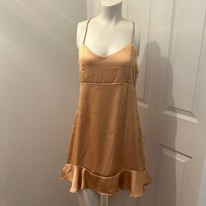 Miss love gold dress size large